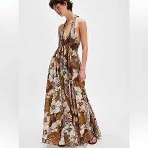 BNWT Free People Bayside Florals Maxi Dress